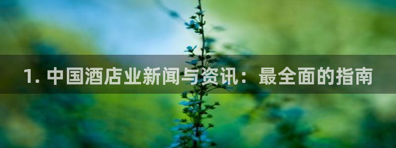 WilliamHill|1. 中国酒店业新闻与资讯：最全面的